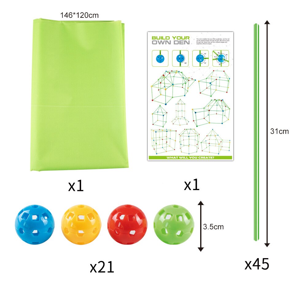 Fort Building Kit for Kids