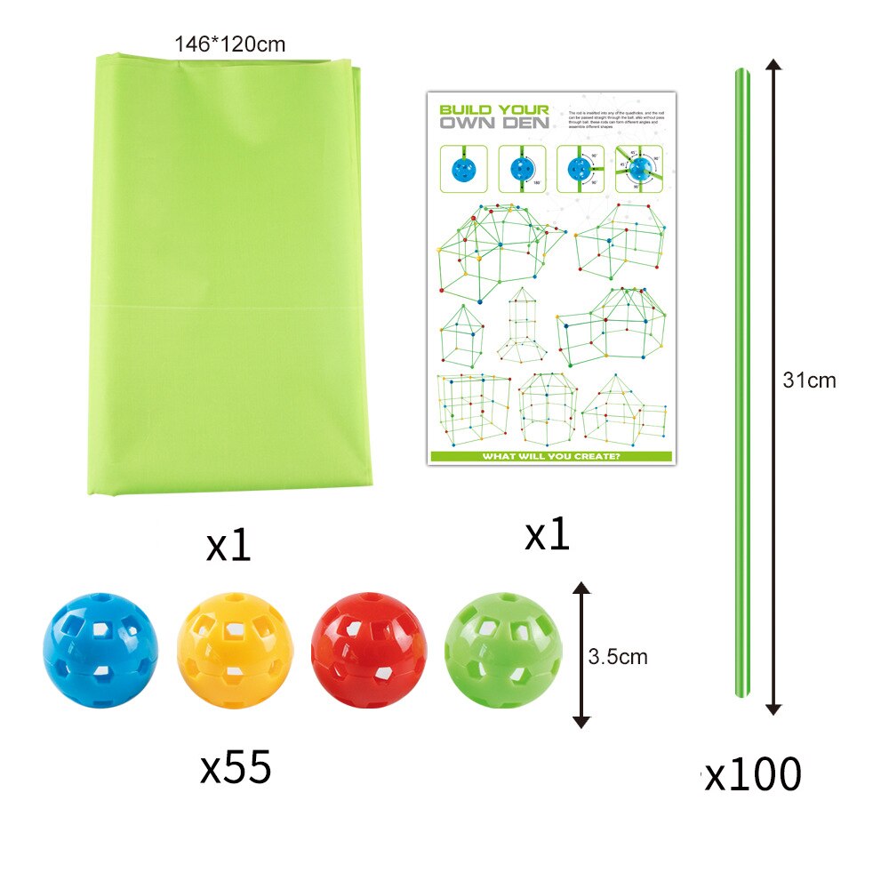 Fort Building Kit for Kids