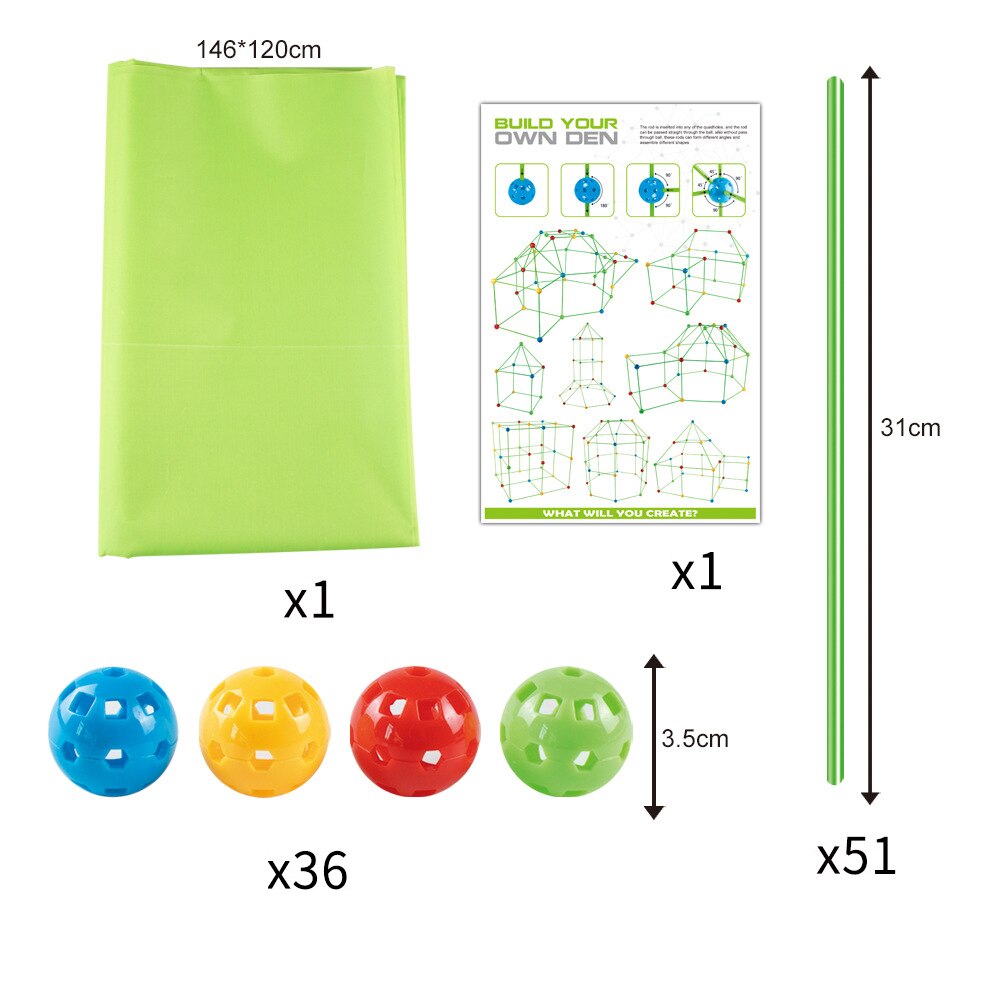 Fort Building Kit for Kids