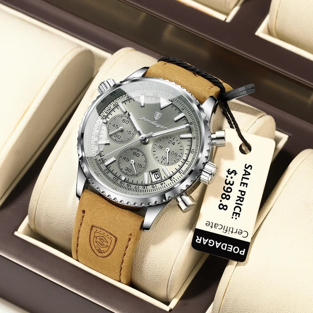 POEDAGAR Luxury Mens Watch