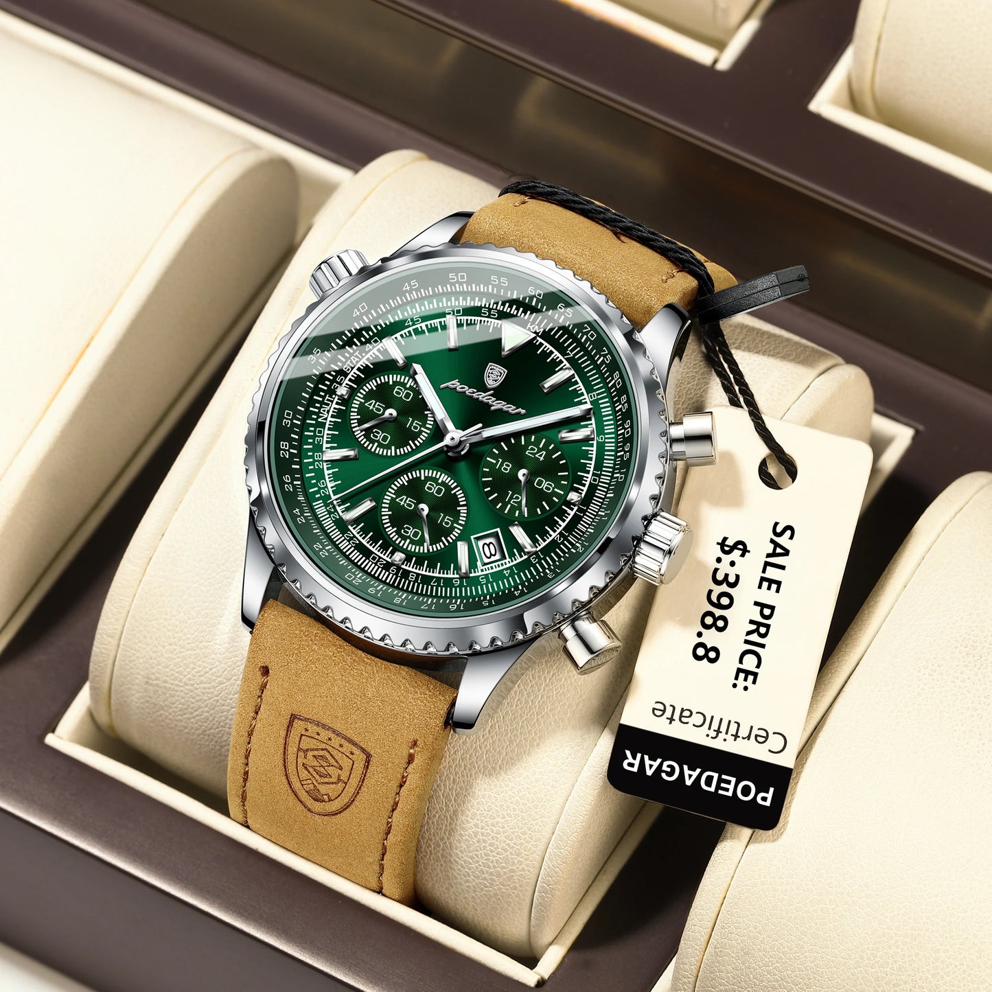 POEDAGAR Luxury Mens Watch
