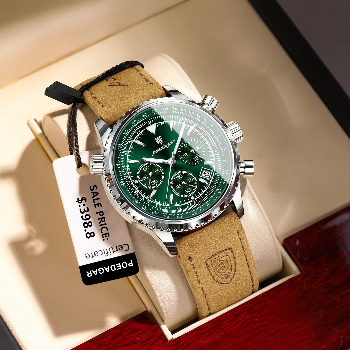 POEDAGAR Luxury Mens Watch